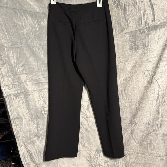 Banana Republic women’s Black Dress Pants Blake wide leg trouser pants size 4 P - Picture 4 of 9